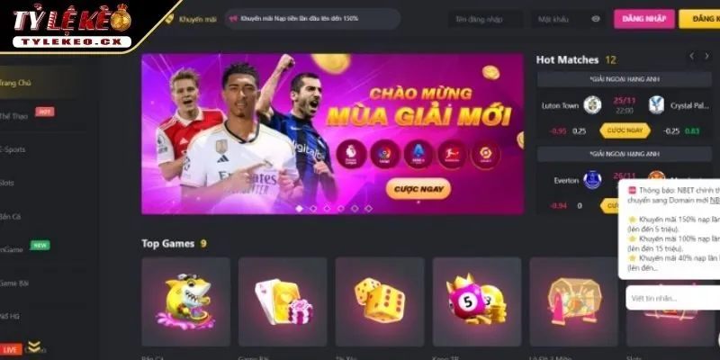 NBET | Thiên Đường Giải Trí Online Uy Tín TOP 1 Châu Âu 3 5 danh mục cá cược NBET cực HOT